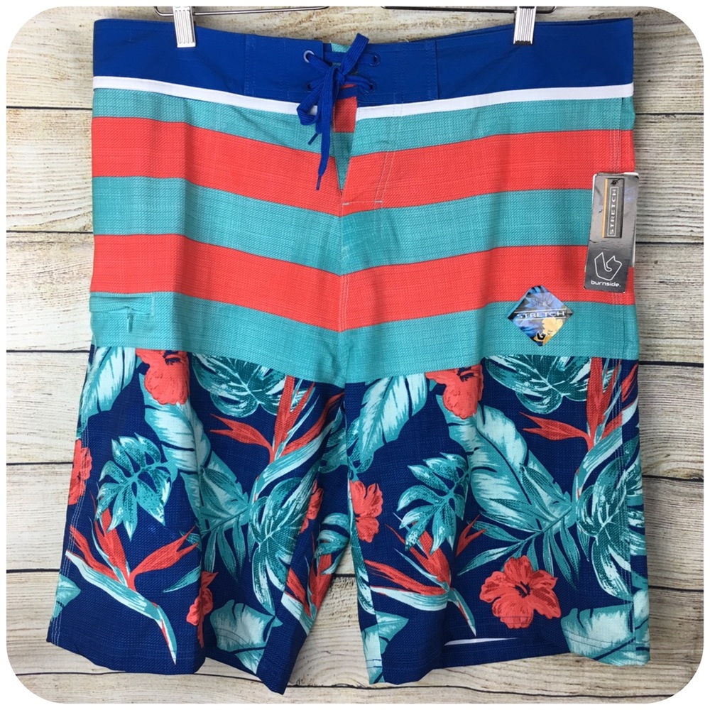Burnside Island Boardshorts & Swimwear S: 36 NWT